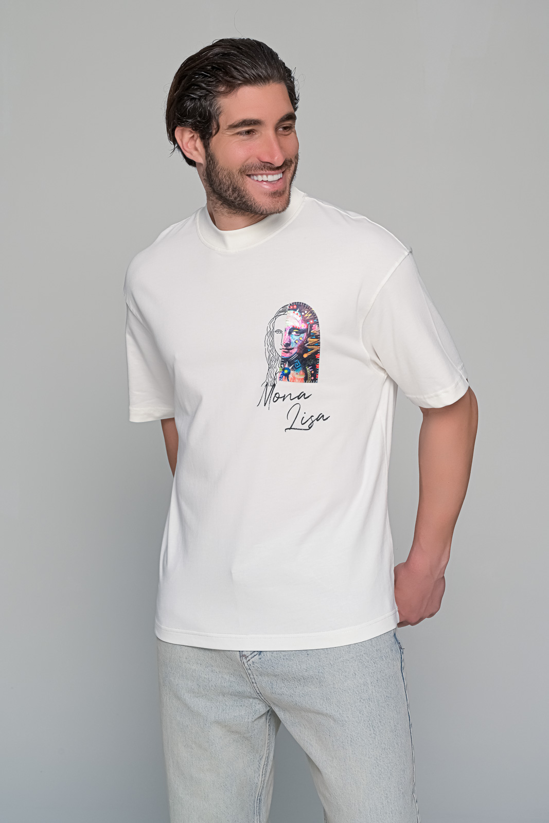 T-SHIRT LISA BEN TAILOR - ΛΕΥΚΟ - Ανδρικά