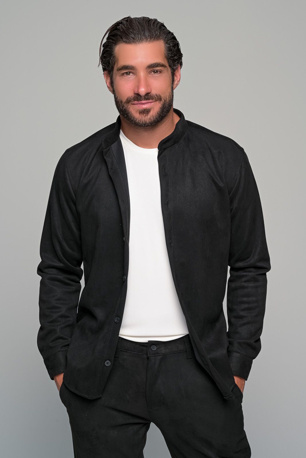 ΠΟΥΚΑΜΙΣΟ ALCANTARA ΜΑΥΡΟ Ανδρικά BENT.1428 ΜΑΥΡΟ | LikeMe.gr