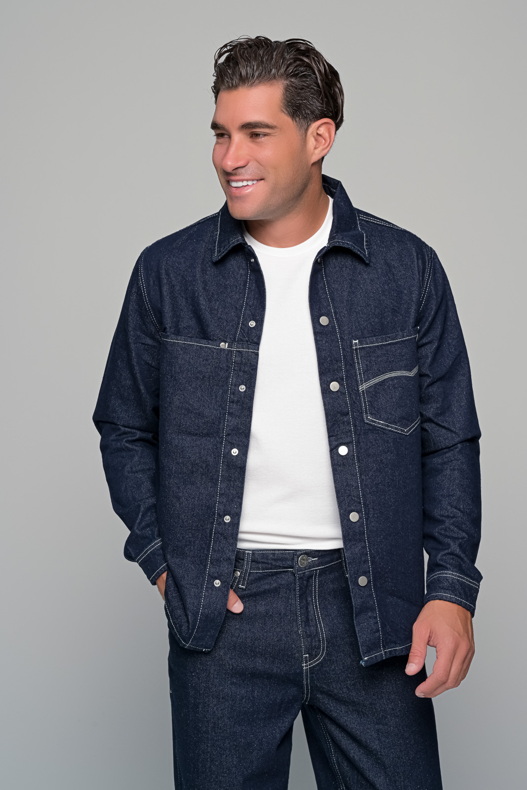 ΠΟΥΚΑΜΙΣΟ ICONIC - ΜΠΛΕ - Ανδρικά