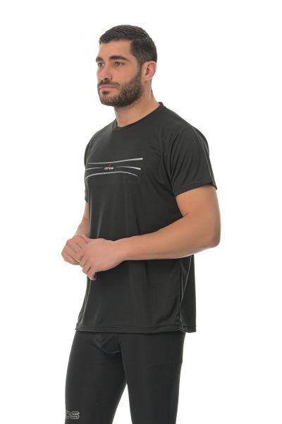 Hoodie Outline Athlos Unisex -Μαύρο - Image 3