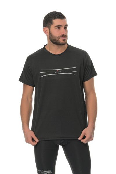 Hoodie Outline Athlos Unisex -Μαύρο