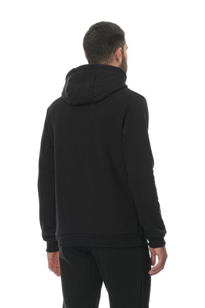 Hoodie Outline Athlos Unisex-Μαύρο - Image 4