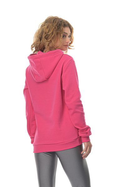 Hoodie Outline Athlos Unisex -Φούξια - Image 2