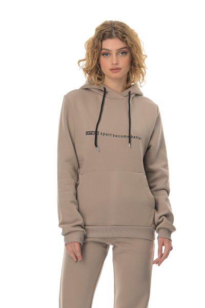 Hoodie Sbb  Athlos Unisex-Μπεζ