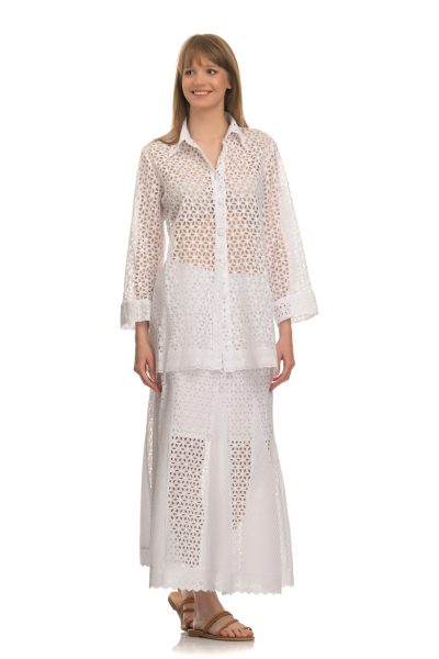 See Through Boho Μακρυμάνικο Πουκάμισο - Image 4