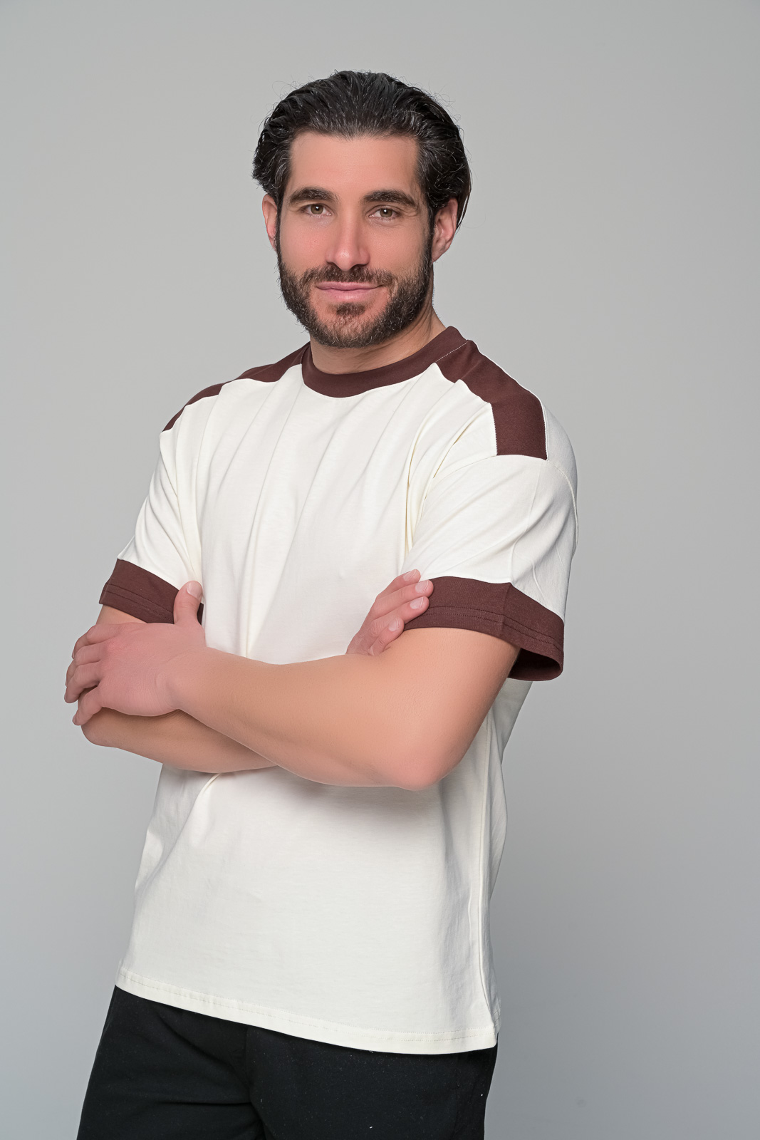 T-SHIRT CITY PALMS BEN TAILOR - ΕΚΡΟΥ - Ανδρικά