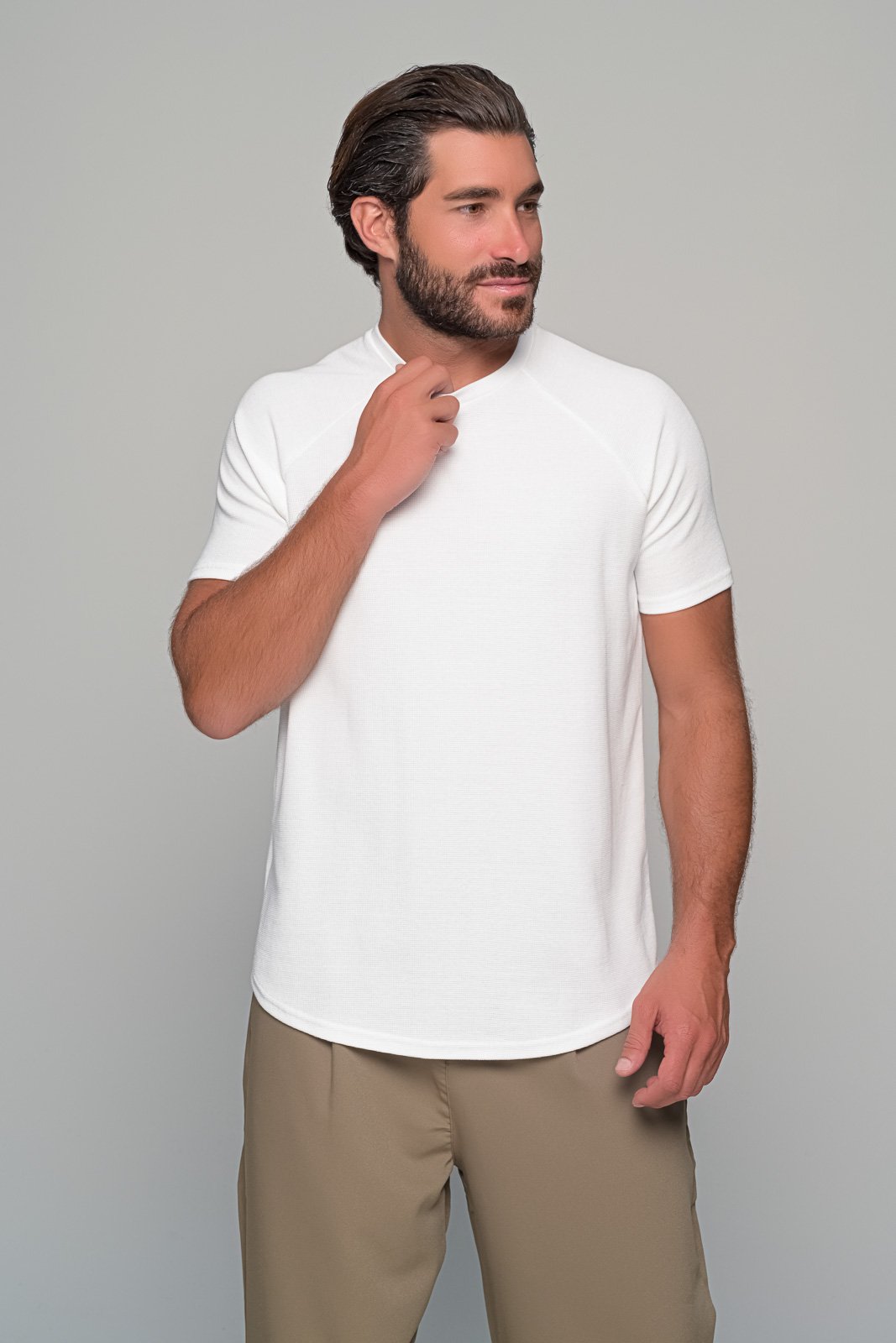 T-SHIRT HERITAGE BEN TAILOR - ΕΚΡΟΥ - Ανδρικά