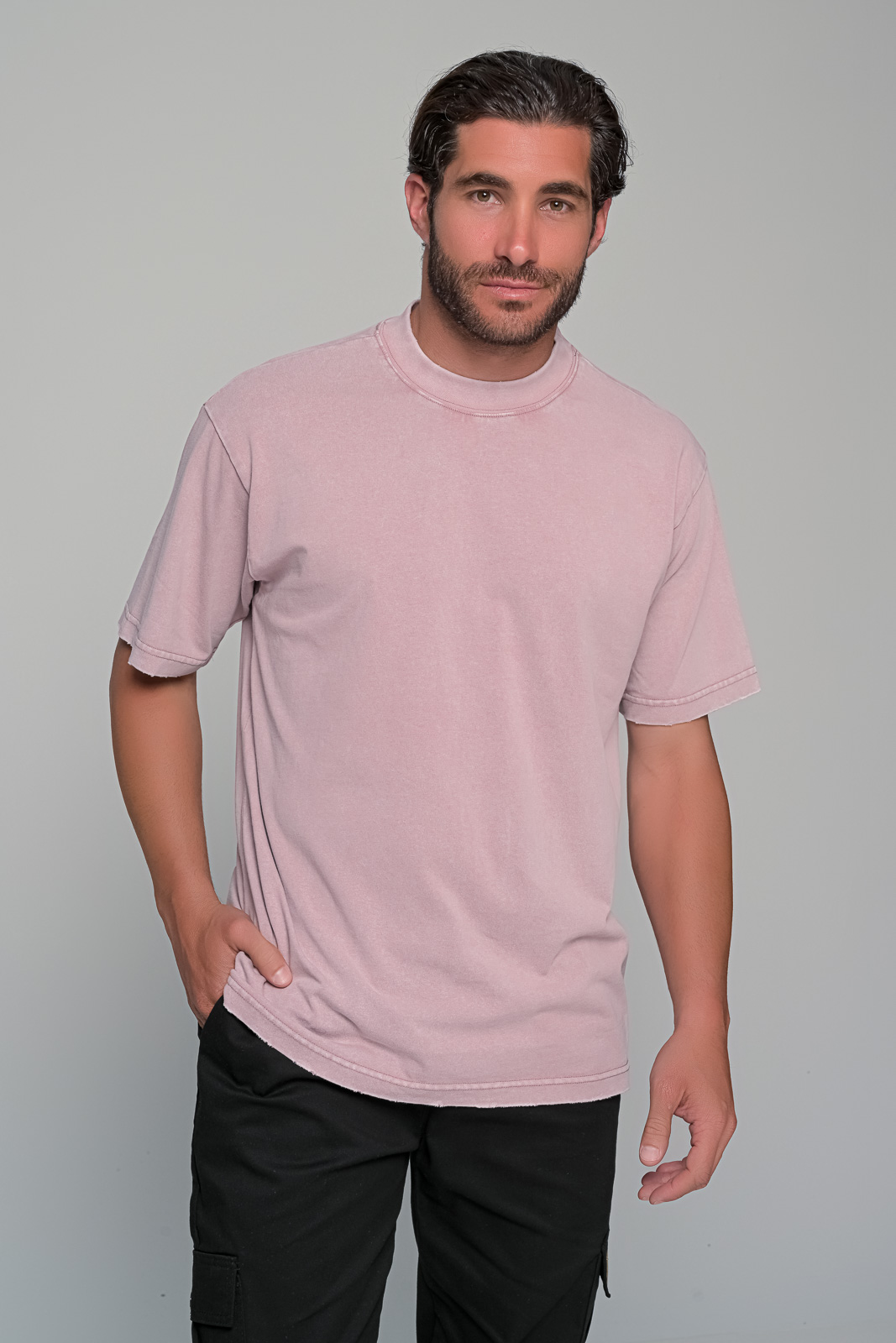 T-SHIRT JUNO BEN TAILOR - ΡΟΖ - Ανδρικά