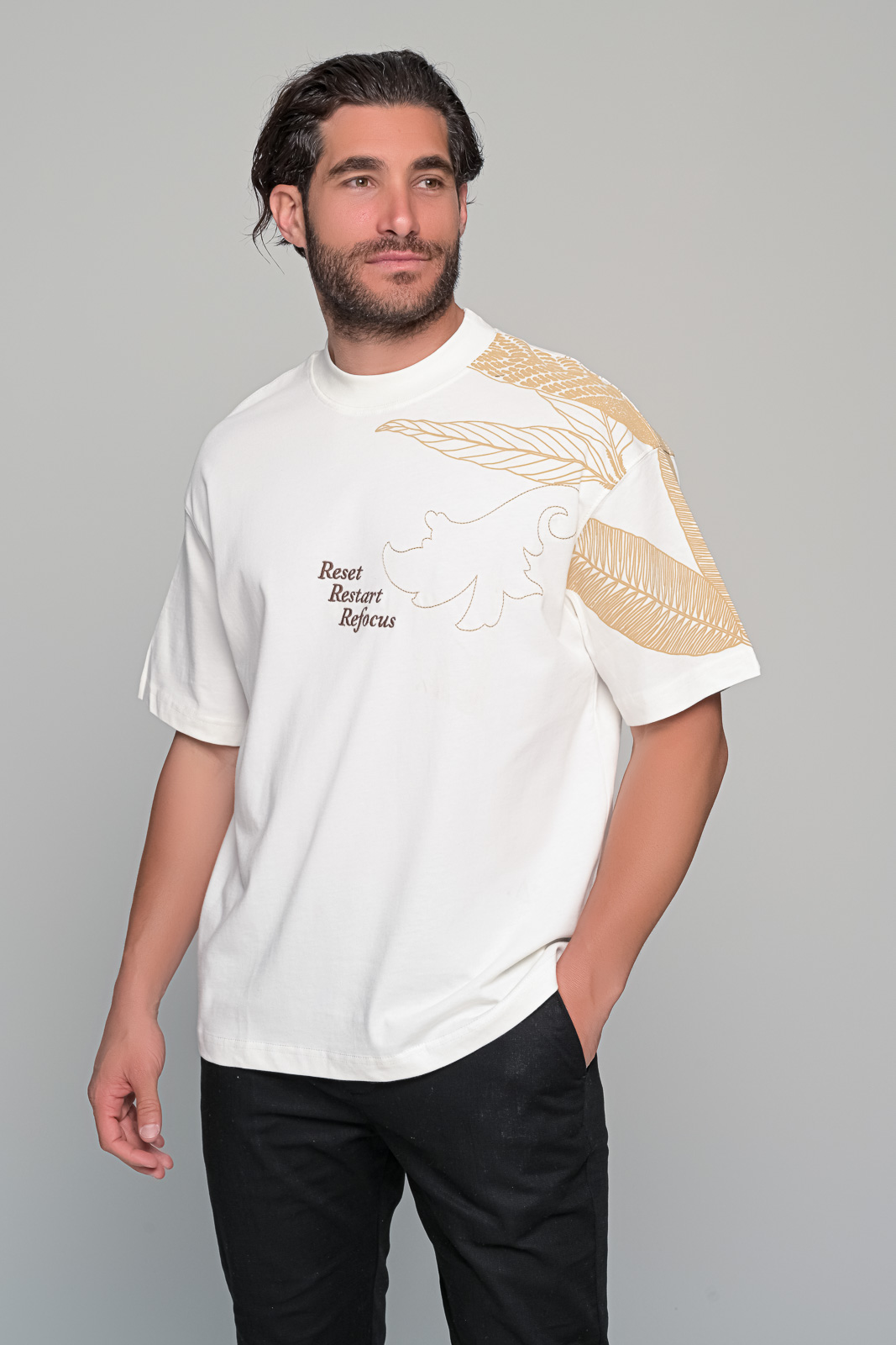 T-SHIRT RESTART BEN TAILOR - ΛΕΥΚΟ - Ανδρικά