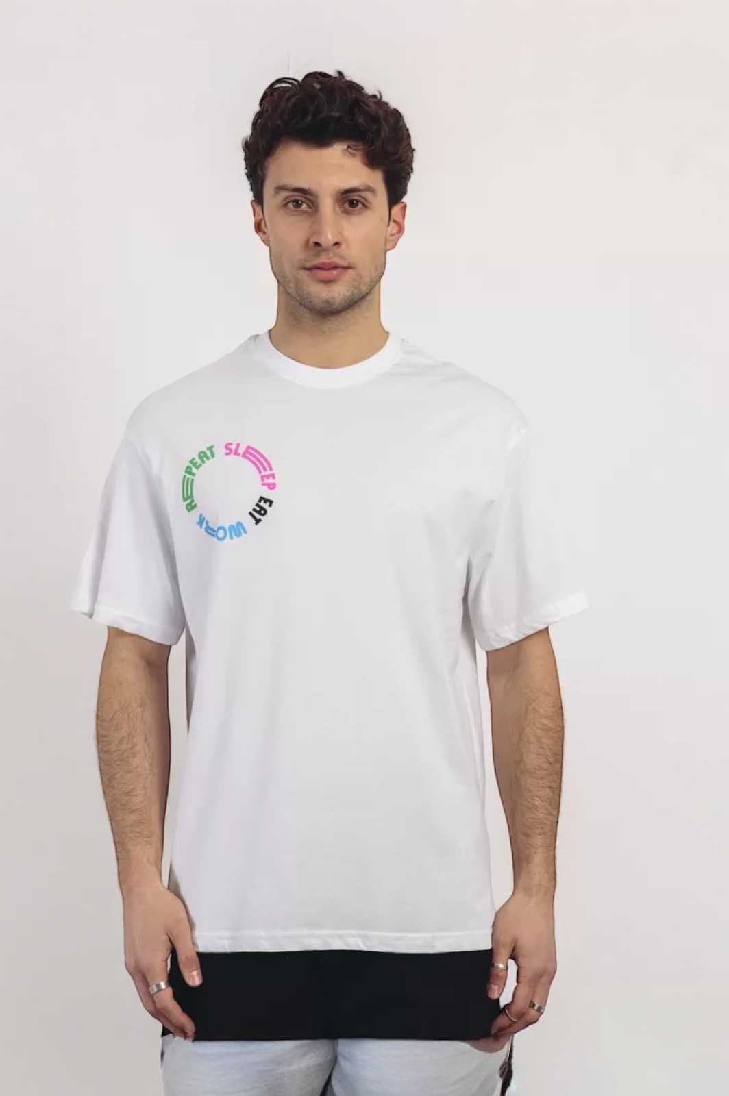 T-SHIRT WORK REPEAT BEN TAILOR - ΛΕΥΚΟ - Ανδρικά