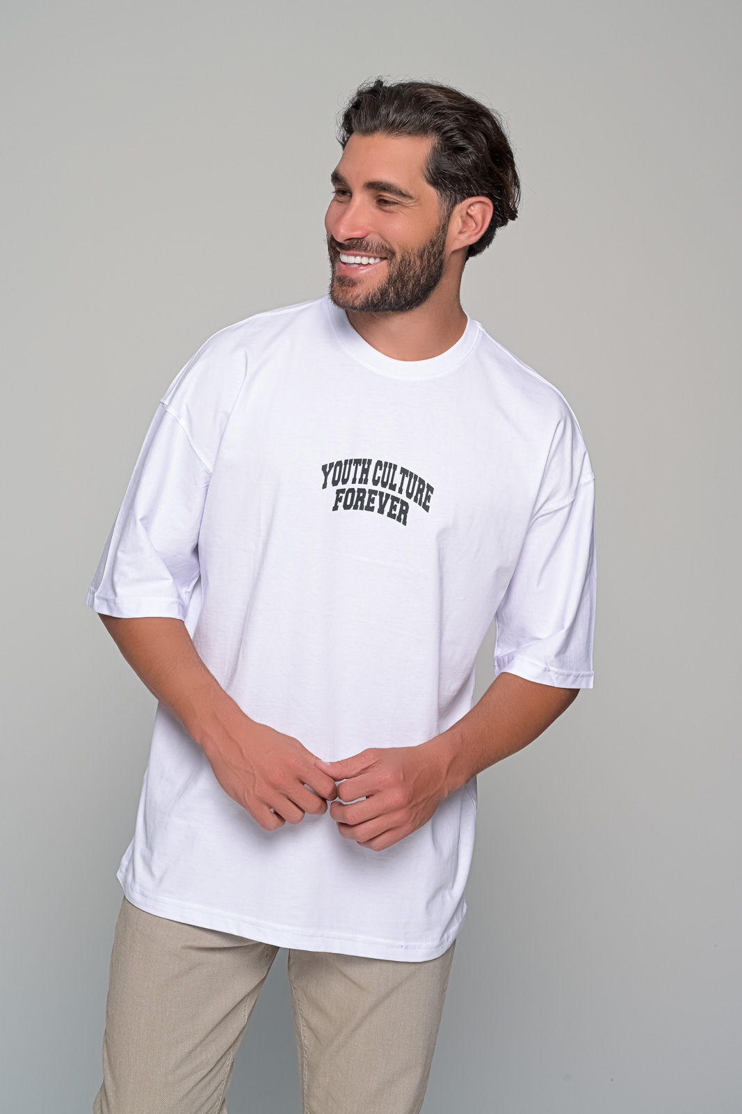 T-SHIRT YOUNG FOREVER BEN TAILOR - ΛΕΥΚΟ - Ανδρικά