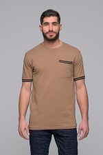T-Shirt Basic Madmext-Καφε – Ανδρικά