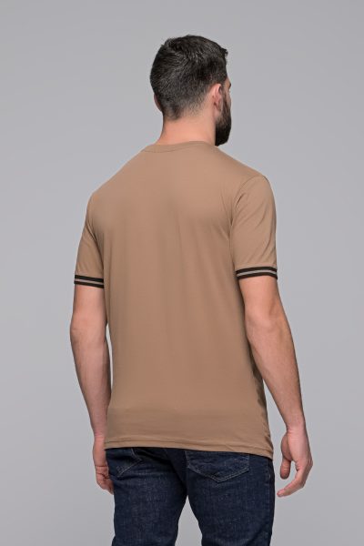 T-Shirt Basic Madmext-Καφε – Ανδρικά - Image 4