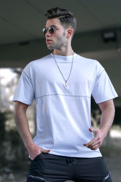 T-Shirt Designer Madmext-Λευκο – Ανδρικά - Image 2