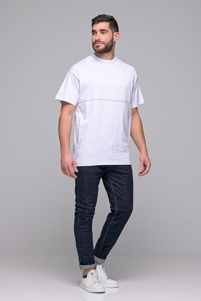 T-Shirt Designer Madmext-Λευκο – Ανδρικά - Image 7