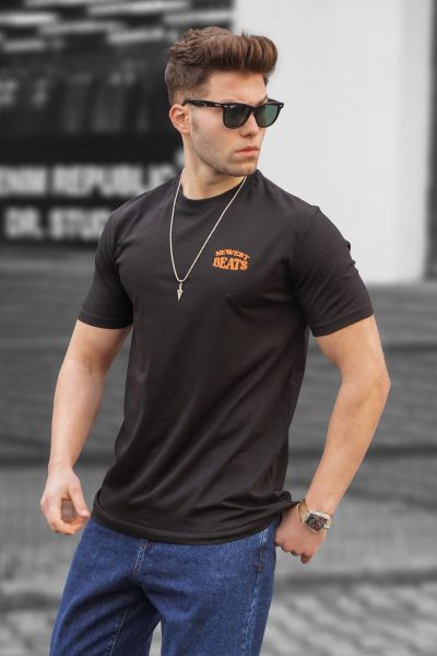 T-Shirt New Beats Madmext-Μαυρο – Ανδρικά - Image 2