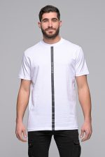 T-Shirt The Stripe Madmext-Λευκο – Ανδρικά