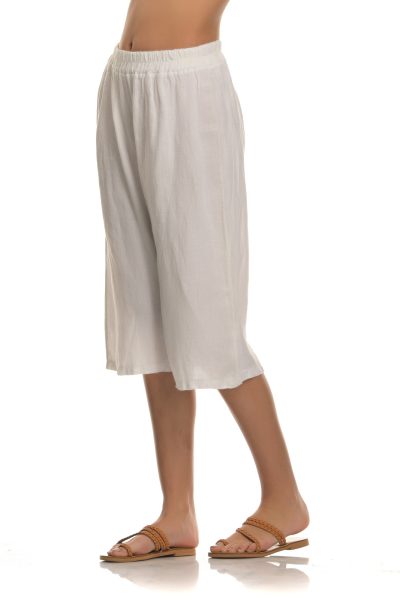 Άσπρο Παντελόνι Κοντό Σε Ίσια Γραμμή - Image 2