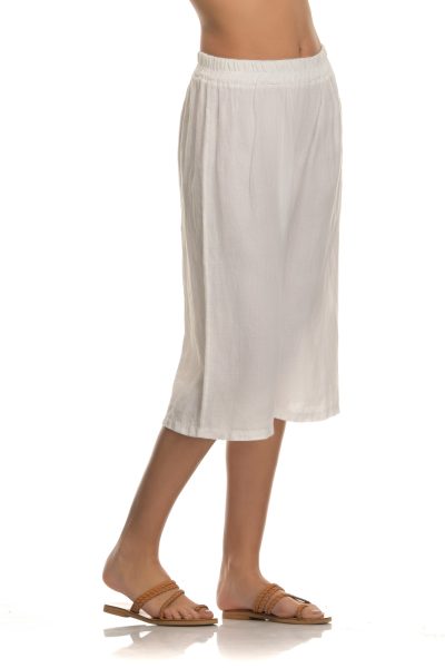 Άσπρο Παντελόνι Κοντό Σε Ίσια Γραμμή - Image 3