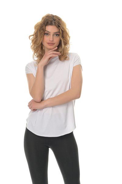 Αθλητικό Μπλουζάκι Classic Athlos Γυναικείο-Λευκό - Image 2