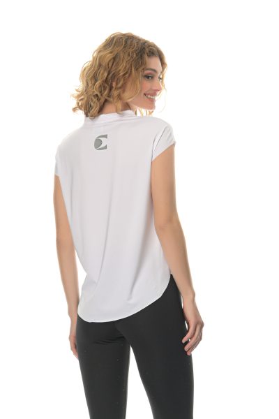 Αθλητικό Μπλουζάκι Classic Athlos Γυναικείο-Λευκό - Image 4
