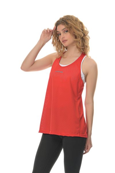 Αθλητικό Μπλουζάκι Τρυπητό Classic Athlos Γυναικείο-Κόκκινο - Image 3