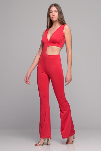 Αμάνικο Φούξια Jumpsuit - Image 2