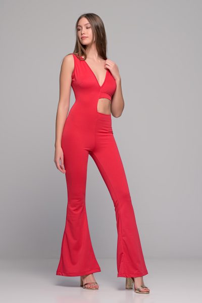 Αμάνικο Φούξια Jumpsuit - Image 4
