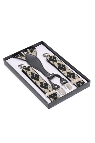 Ανδρικές Τιράντες Με Σχέδια Μπεζ