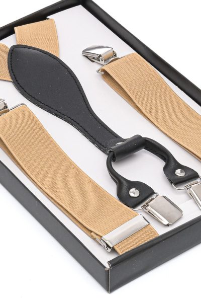 Ανδρικές Τιράντες Μονόχρωμες Μπεζ - Image 2