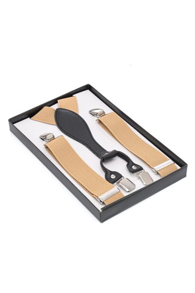 Ανδρικές Τιράντες Μονόχρωμες Μπεζ