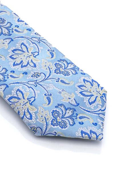 Ανδρική Γραβάτα Με Σχέδια Γαλάζια - Image 2