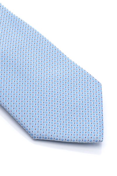 Ανδρική Γραβάτα Με Σχέδια Γαλάζια - Image 2