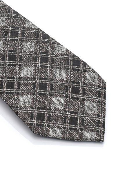 Ανδρική Γραβάτα Με Σχέδια Γκρι - Image 2