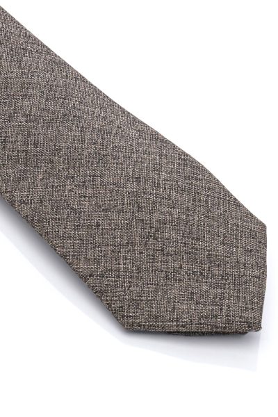 Ανδρική Γραβάτα Με Σχέδια Καφέ - Image 2