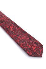 Ανδρική Γραβάτα Με Σχέδια Κόκκινη
