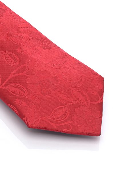 Ανδρική Γραβάτα Με Σχέδια Κόκκινη - Image 2