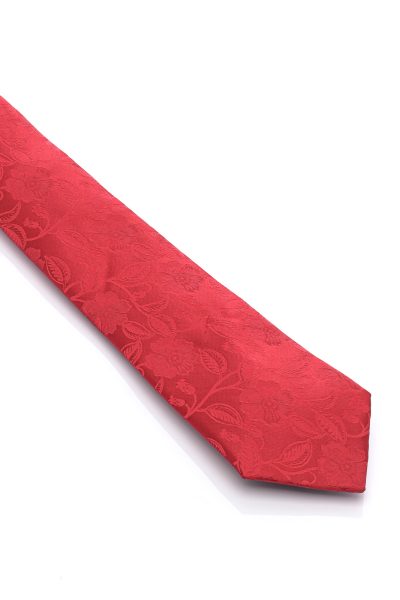 Ανδρική Γραβάτα Με Σχέδια Κόκκινη
