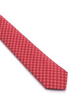 Ανδρική Γραβάτα Με Σχέδια Κόκκινη