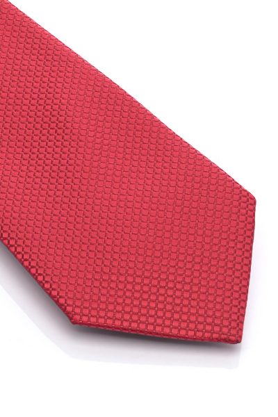 Ανδρική Γραβάτα Με Σχέδια Κόκκινη - Image 2