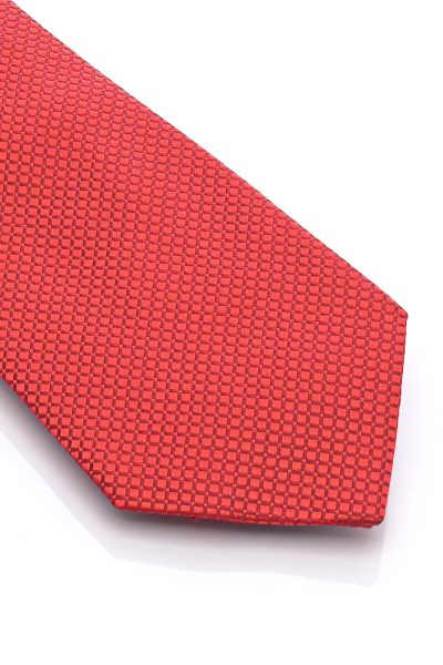 Ανδρική Γραβάτα Με Σχέδια Κόκκινη - Image 2