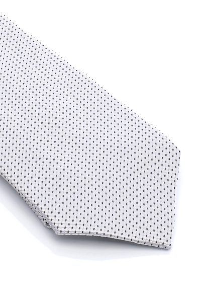 Ανδρική Γραβάτα Με Σχέδια Λευκή - Image 2