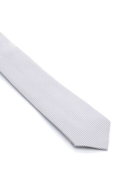 Ανδρική Γραβάτα Με Σχέδια Λευκή