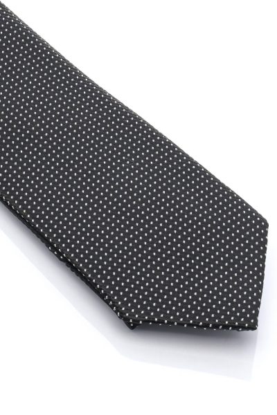Ανδρική Γραβάτα Με Σχέδια Μαύρη - Image 2