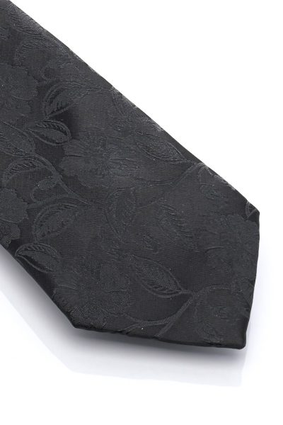 Ανδρική Γραβάτα Με Σχέδια Μαύρη - Image 2