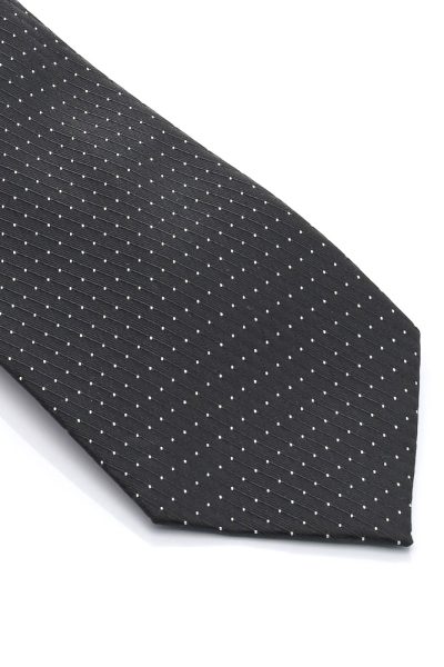 Ανδρική Γραβάτα Με Σχέδια Μαύρο - Image 2