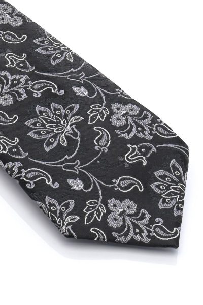 Ανδρική Γραβάτα Με Σχέδια Μαύρο - Image 2