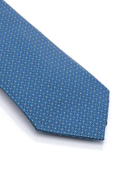Ανδρική Γραβάτα Με Σχέδια Μπλε - Image 2