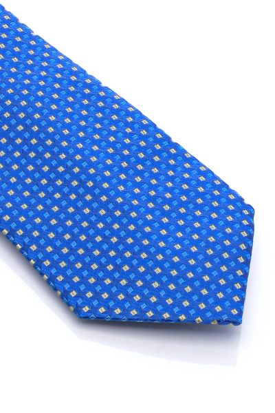 Ανδρική Γραβάτα Με Σχέδια Μπλε - Image 2