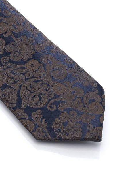 Ανδρική Γραβάτα Με Σχέδια Μπλε - Image 2